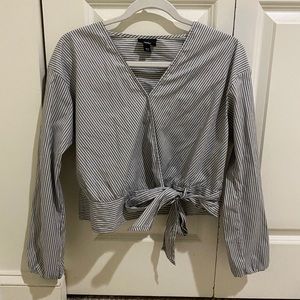 Mossimo wrap tie stripe top